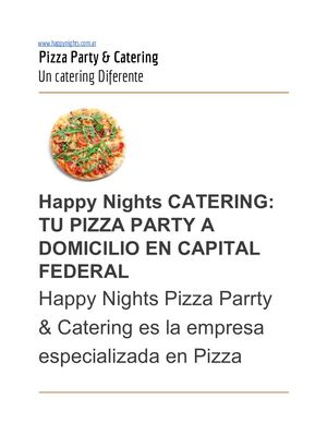 Happy Nights Pizza Party & Catering