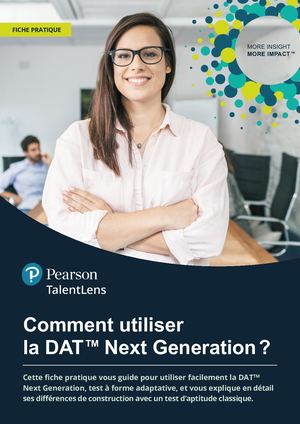 Fiche pratique : "Comment utiliser la DAT NextGeneration ?"