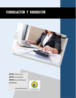 Regresión Y Correlación