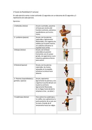 Sesiones De Flexibilidad