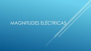 Magnitudes Electricas