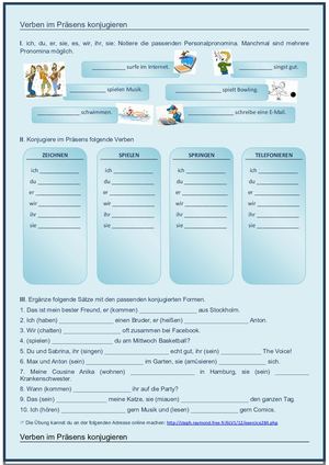 Verben Im Prasens 61104
