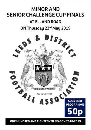 Leeds Senior And Minor Cup Programme 2019