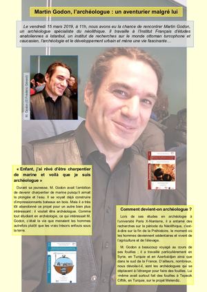 Martin Godon, l'archéologue : un aventurier malgré lui