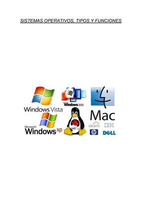 SISTEMAS OPERATIVOS, TIPOS Y FUNCIONES