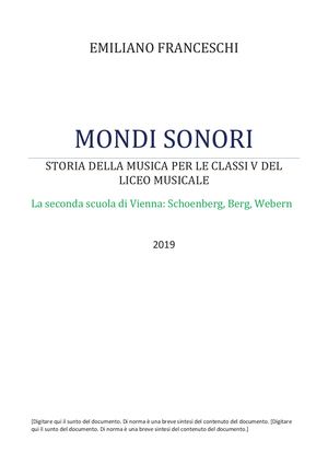 MONDI SONORI parte seconda