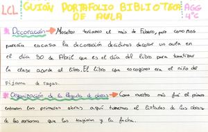 Guion Portafolio Biblioteca de aula