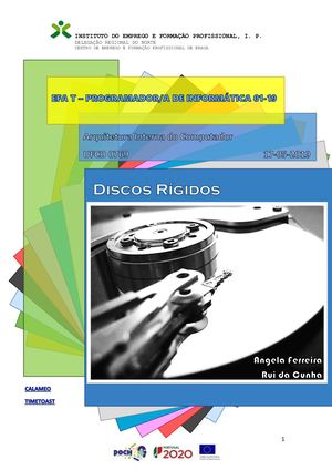 Ufcd 0769 Arquitetura Interna Do Computador Discos Rígidos