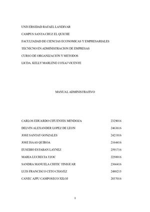 Manual De Procedimientos