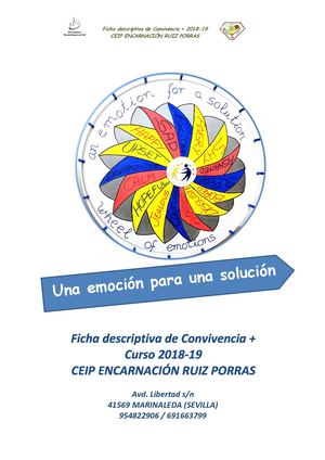 Proyecto Convivencia Positiva 2018 19