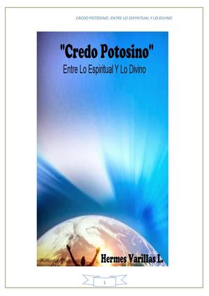 Credo Potosino Entre Lo Espiritual Y Lo Divino