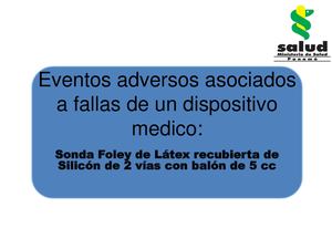 Caso Para El Congreso Sonda Foley Congreso Virtual