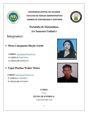 Portafolio Matemáticas Calameo