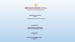 cartilla para niños con Dislexia