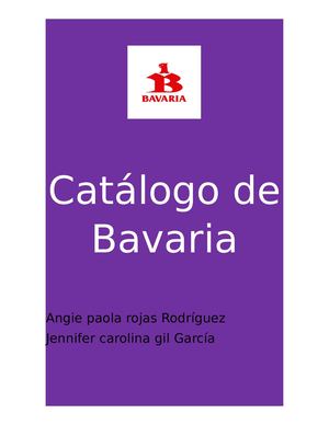 Catálogo De Bavaria