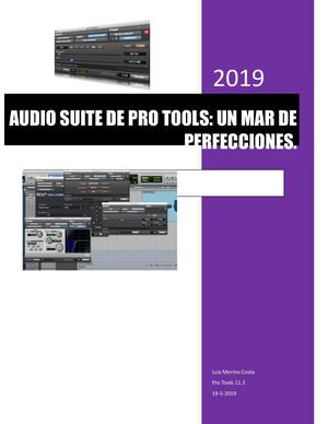 AUDIO SUITE: UN MAR DE PERFECCIONES