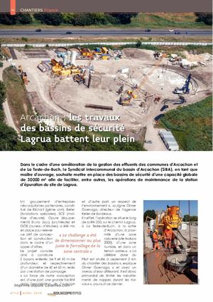 Les travaux de bassins de sécurité Lagrua battent leur plein - Solscope Mag Avril 2019