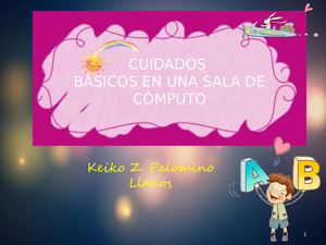 Cuidado En La Sala De Computo