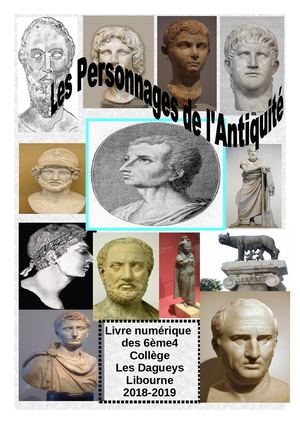 6ème 4 Livre Calaméo Les Personnages De L'antiquité