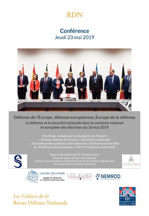 Cahier - Défense de l’Europe, défense européenne, Europe de la défense