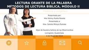 Origen De La Lectura Orante