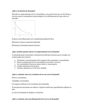 La Función De Demanda