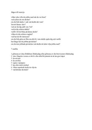 Emma Interjuv Svenska