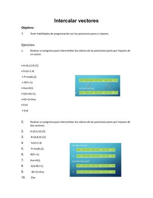 6 Intercalar Vectores