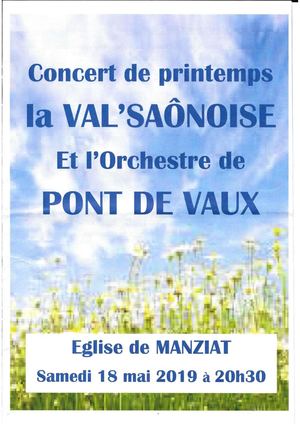 Programme 18 Mai 2019 à Manziat