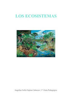 Los Ecosistemas Guía Pedagógica