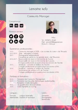 Cv community Manager Kelly