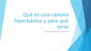 Cámara Hiperbárica Valencia