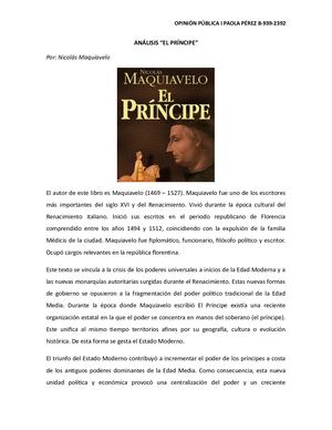 El Príncipe Maquiavelo