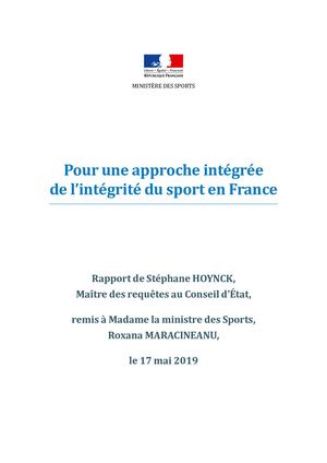 Rapport Integrite