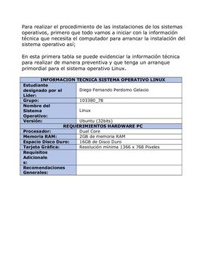 Instalacion De Los Sistemas Operativos