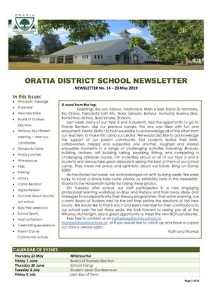 No14 Odsnewsletter 23 May 2019