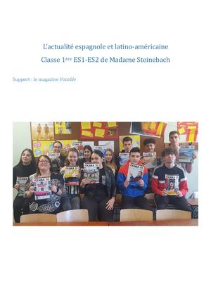 L'actualité espagnole et latino-américaine