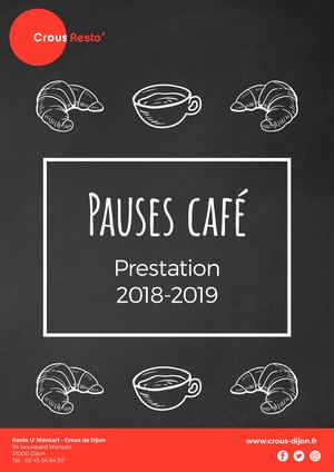 Crous Dijon - Prestation Pause Café 2018-2019