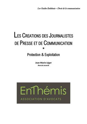 Guide Droits D'auteur Des Journalistes Modifié