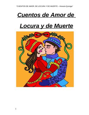 Cuentos De Amor De Locura Y De Muerte