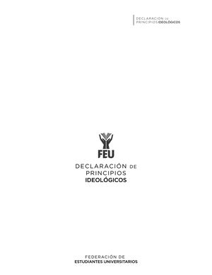 Declaración De Principios FEU UDG