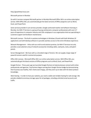 Microsoft Partner In Mumbai