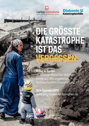 Kampagnen-Flyer 2019: "Die größte Katastrophe ist das Vergessen"