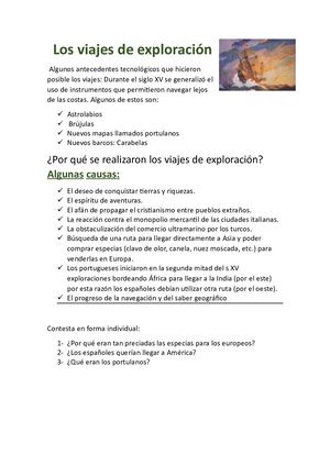 Los Viajes De Exploración
