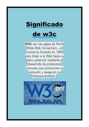 Significado estandar w3c