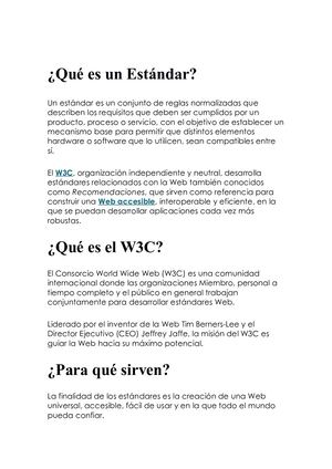 Qué Es Un Estándar De W3c