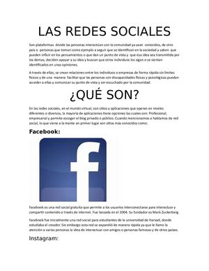 Las Redes Sociales