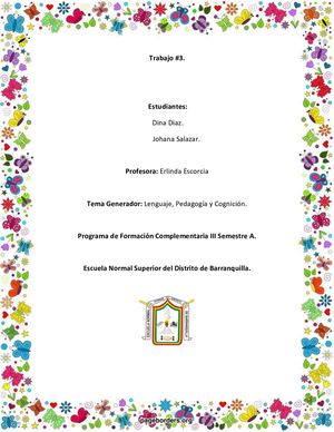 Taller #3 ferdinand de saussure