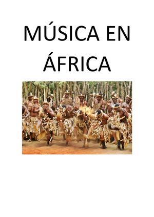 Música En ÁFrica