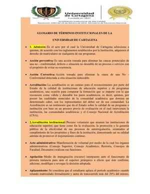 Glosario De Términos Udc